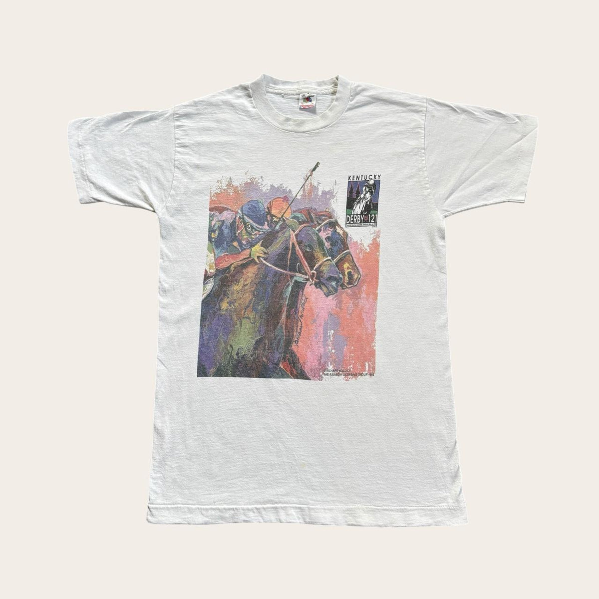 Vintage 90s USA Kentucky Derby horse racing Churchill Downs jockey t-shirt