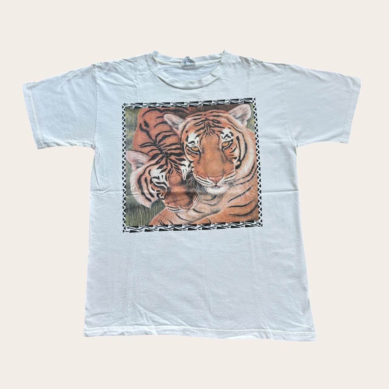 Vintage 90s USA tigers nature wildlife animals t-shirt
