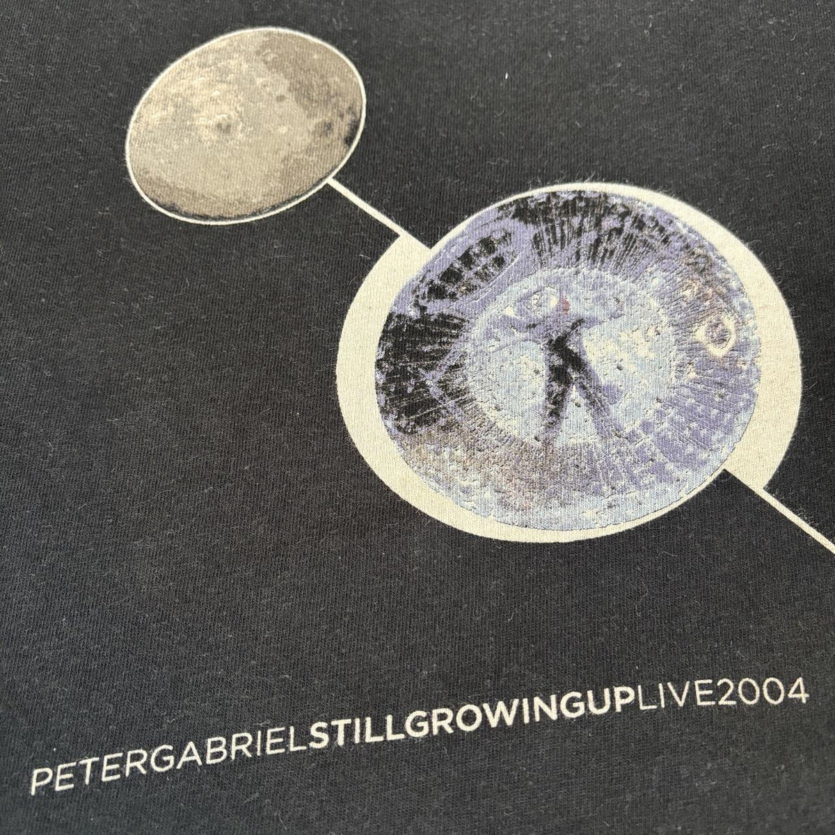 Vintage Y2K Peter Gabriel still grown up European tour music band t-shirt