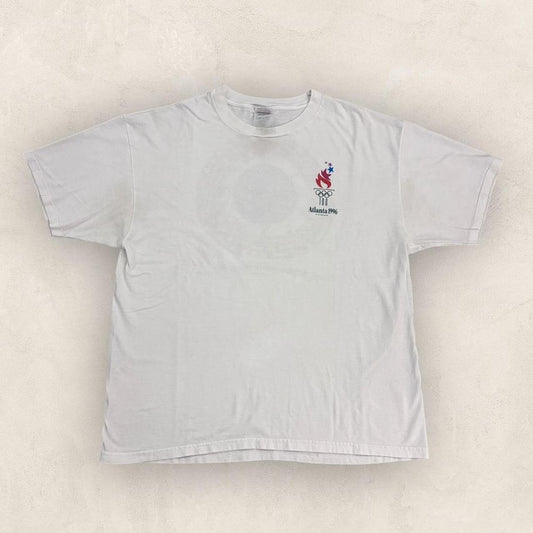 Vintage 90s USA Atlanta Olympics summer games athletics graphic t-shirt