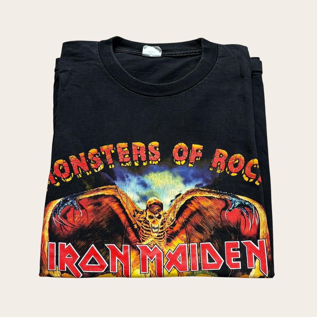 Vintage 90s Monsters of Rock music festival Donington Park metal band t-shirt