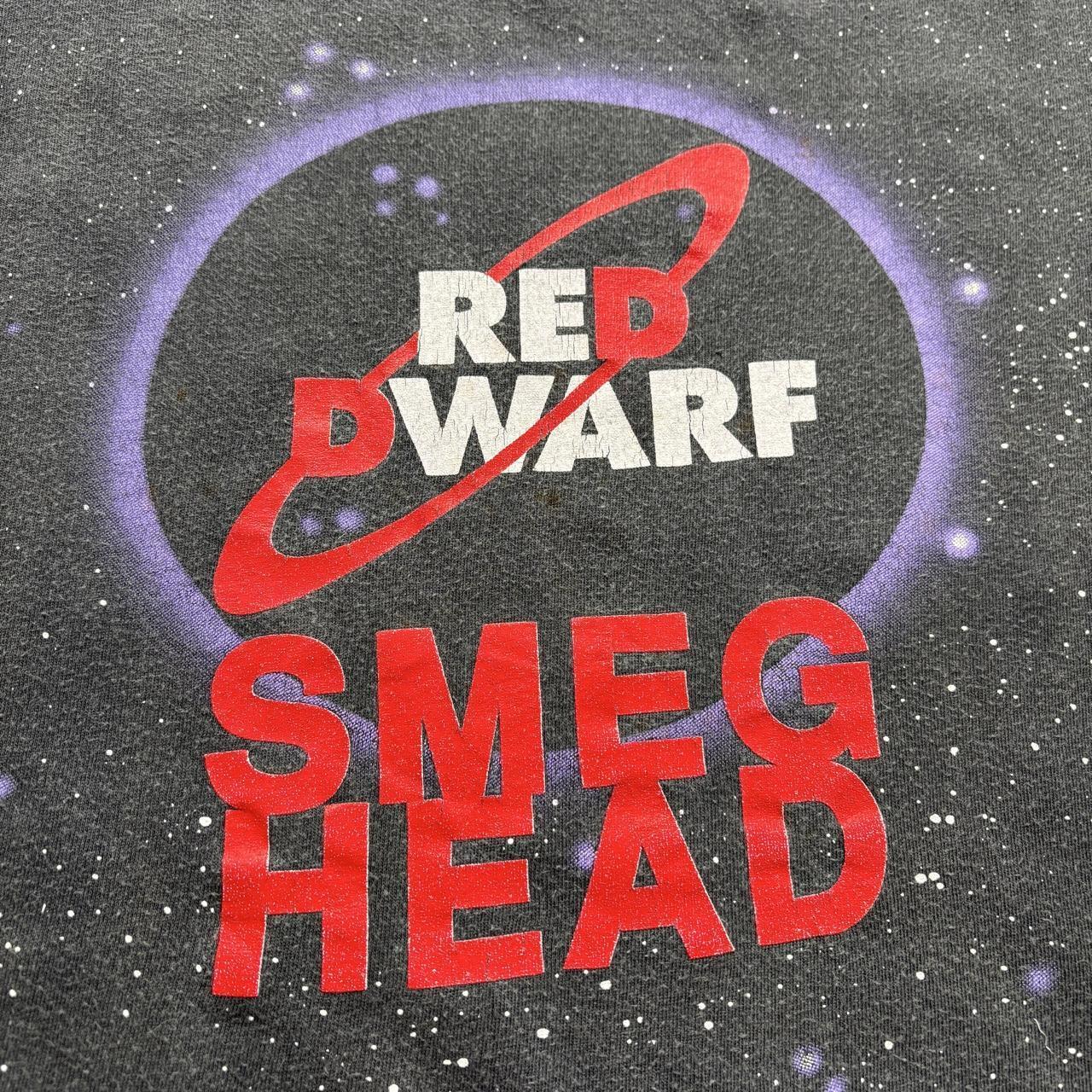 Vintage 90s Red Dwarf sci-fi TV series Smeg Head t-shirt