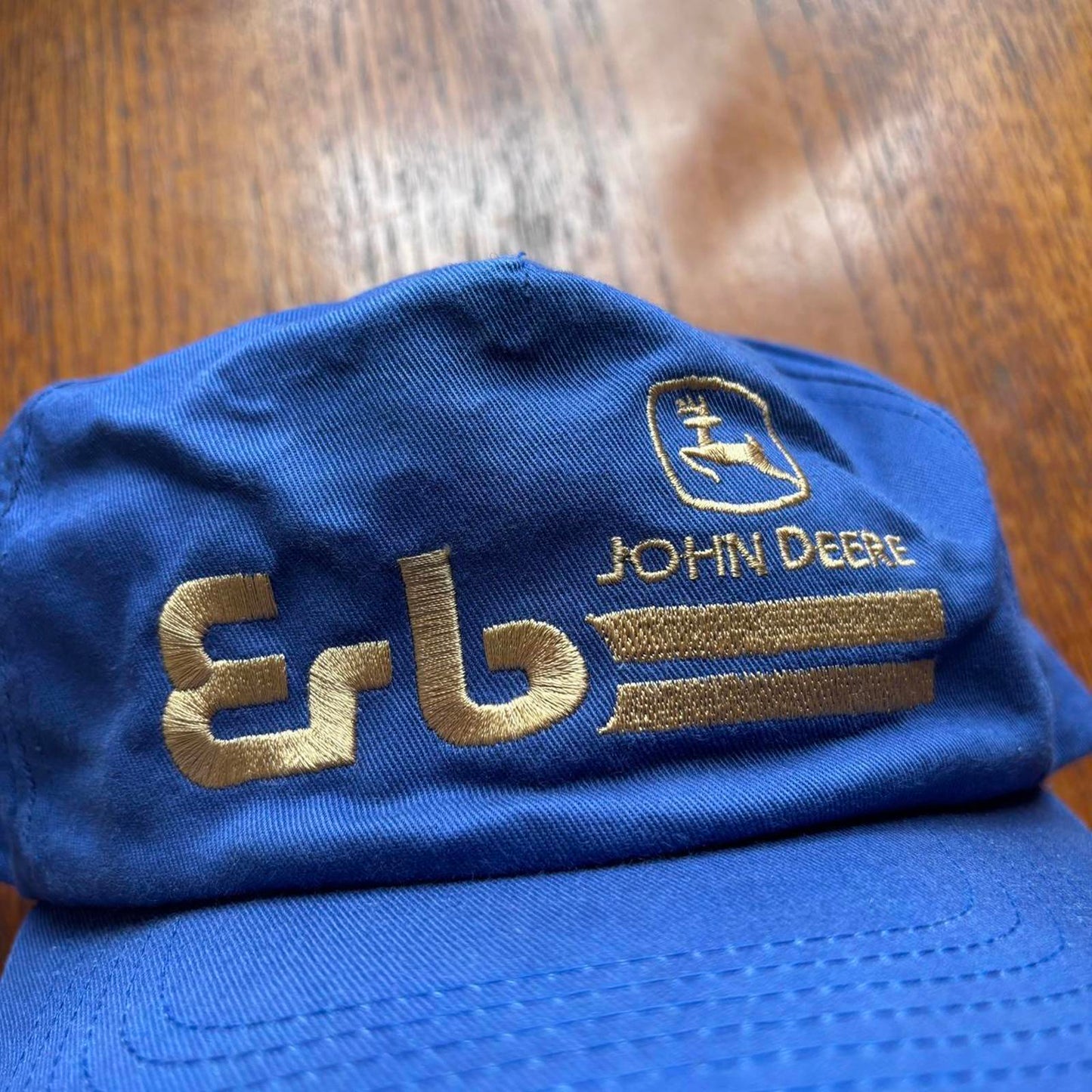 Vintage 90s USA John Deere Erb equipment construction forestry agriculture cap