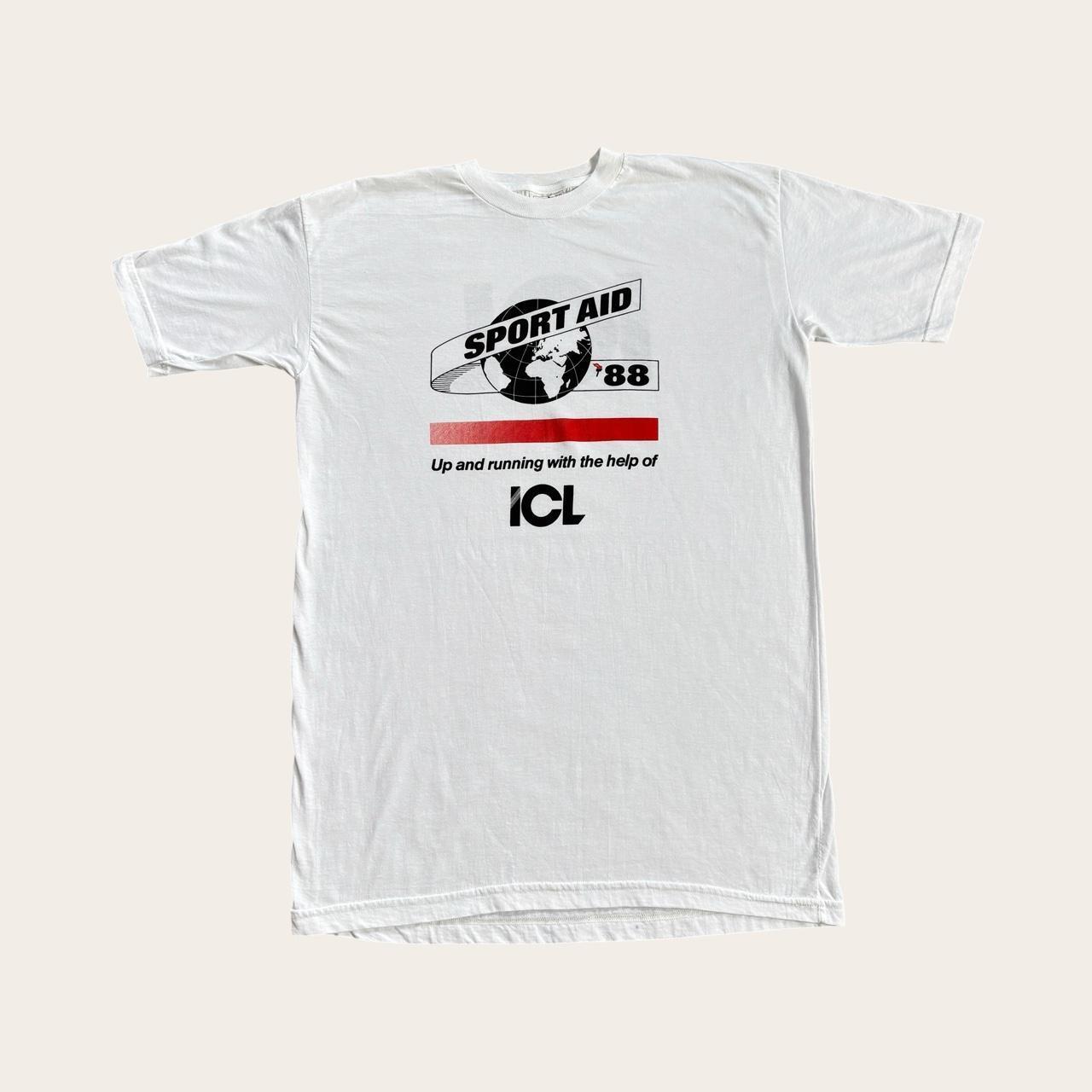 Vintage Sport Aid ‘88 charity fundraiser race against time t-shirt