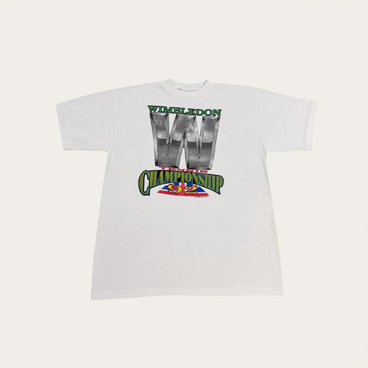 Vintage 90s Wimbledon tennis championship tournament t-shirt