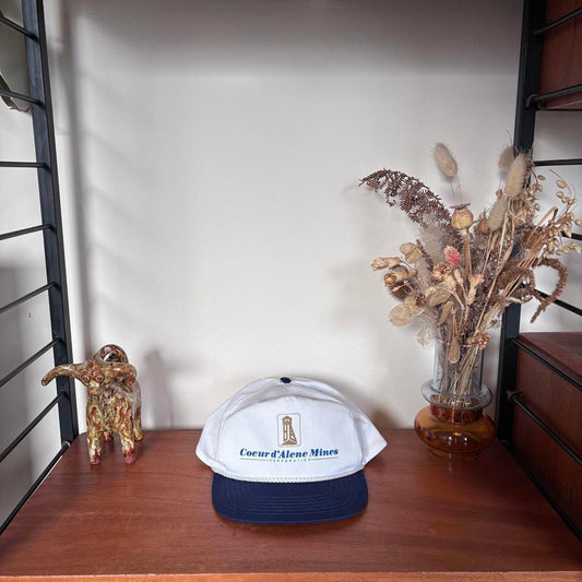 Vintage 90s USA Coeur d’Alene mines Idaho construction workwear cap