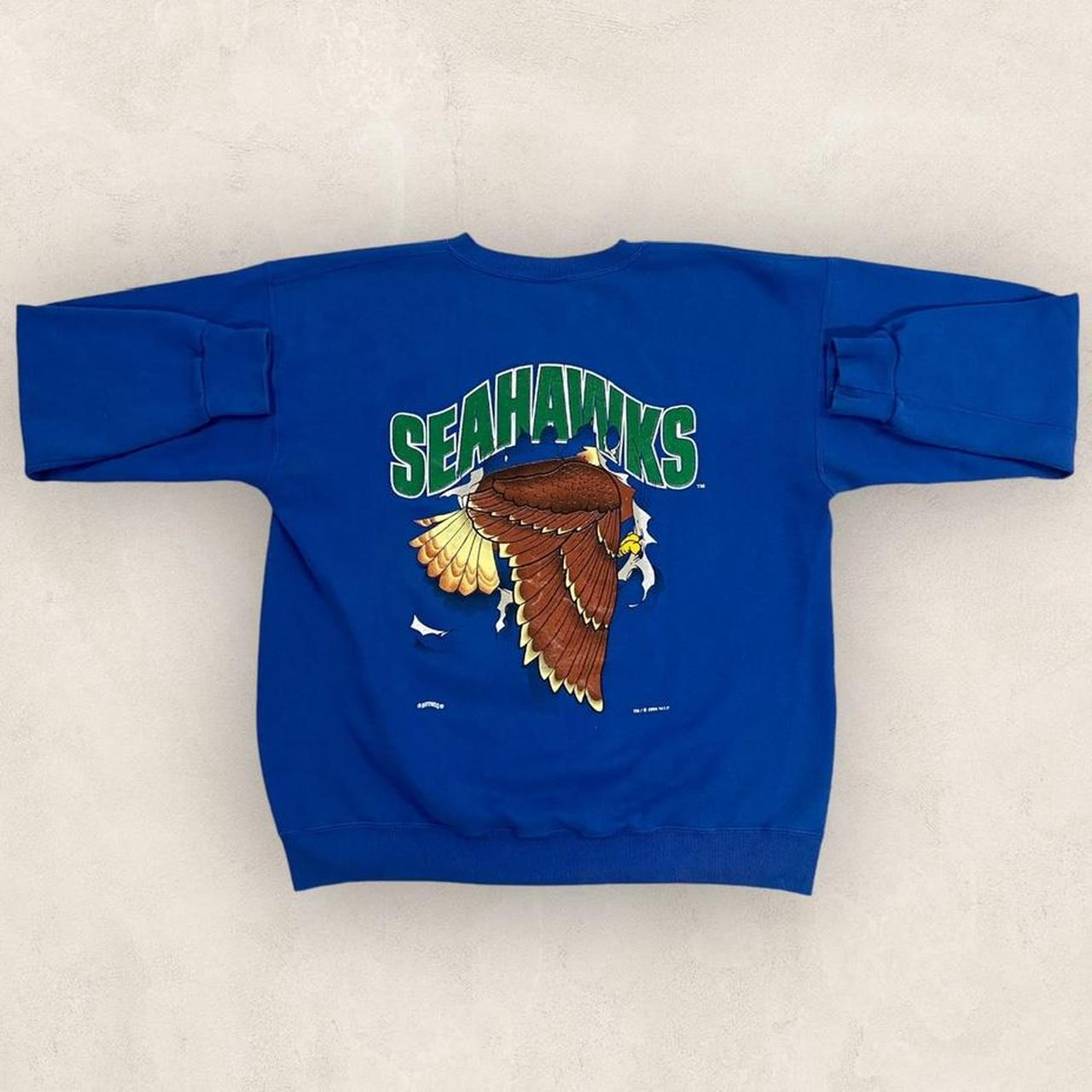 Vintage 90s USA Seattle Seahawks NFL American Football graphic sweatshirt