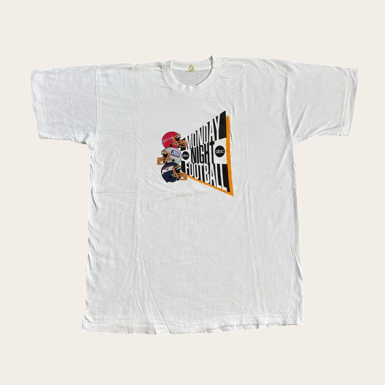 Vintage 90s ABC network Monday Night American Football NFL Budweiser t-shirt