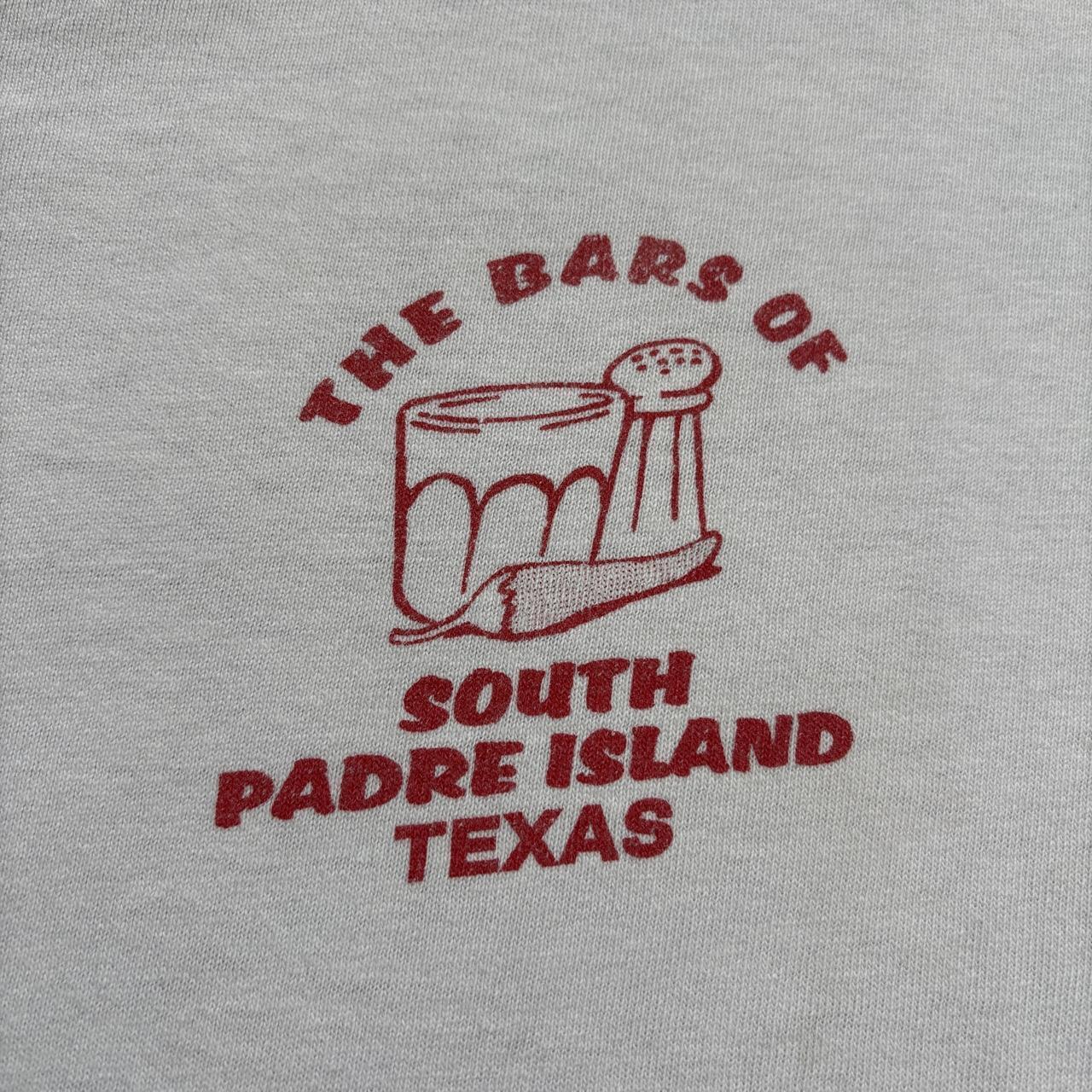 Vintage 80s USA bars of South Padre Island Texas souvenir t-shirt