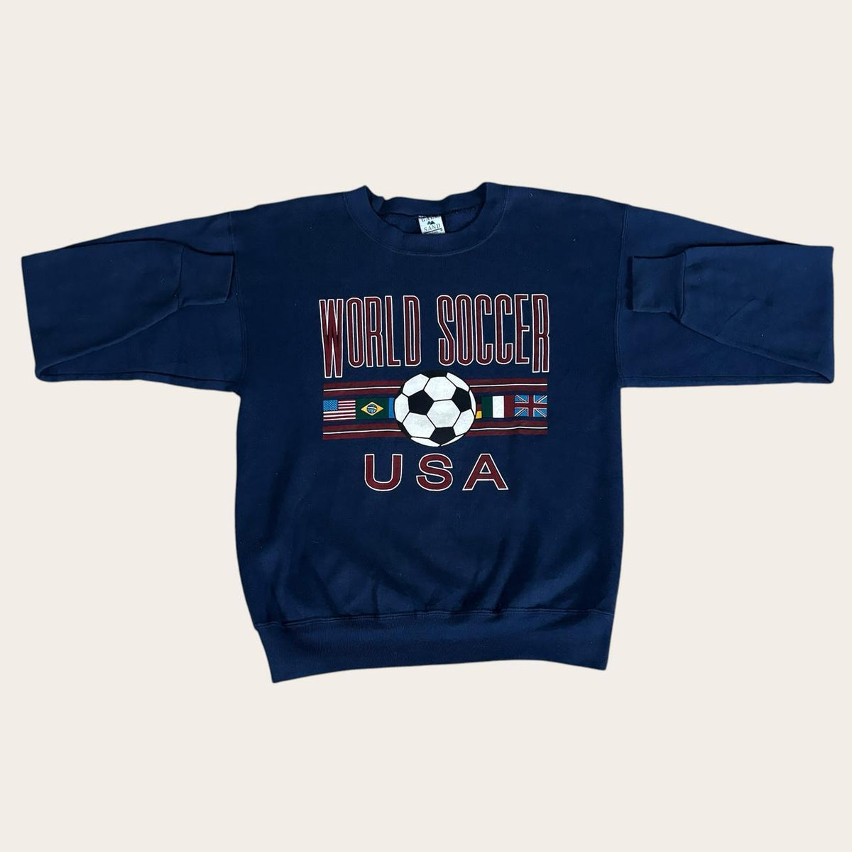 Vintage 90s USA world soccer football sweatshirt