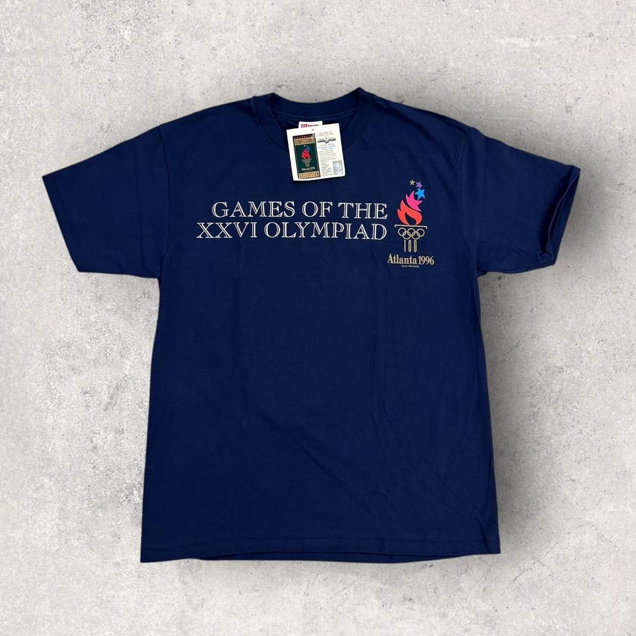 Vintage 90s USA Atlanta Olympics summer games athletics graphic t-shirt