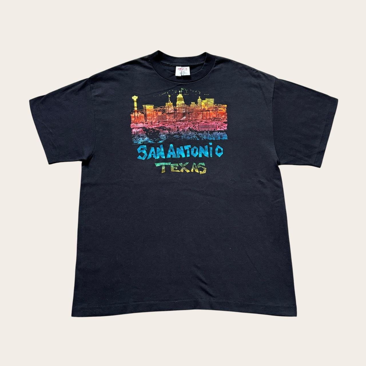 Vintage 90s USA San Antonio Texas city skyline souvenir t-shirt