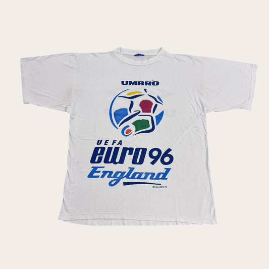 Vintage UEFA Euro 96 football tournament England Umbro graphic t-shirt