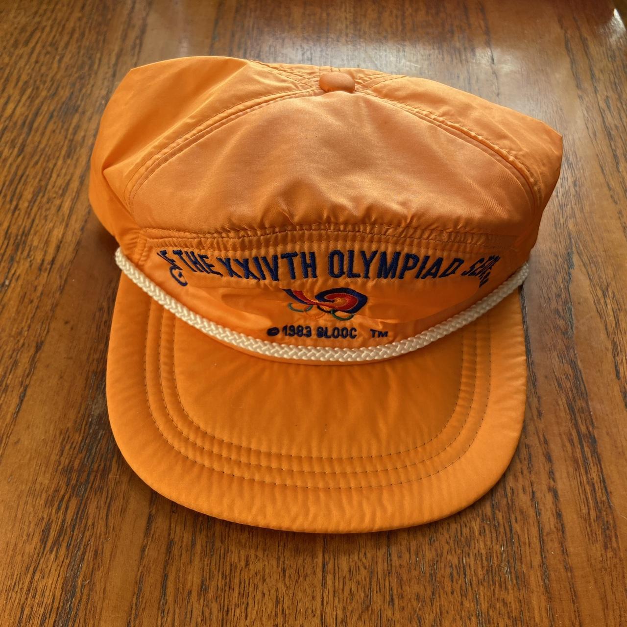 Vintage 80s Seoul Olympics South Korea summer games athletics nylon cap