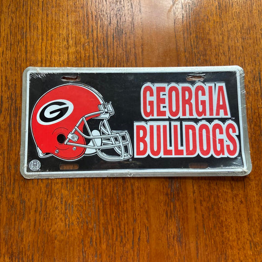 Vintage 90s USA Georgia Bulldogs university varsity American football American license plate