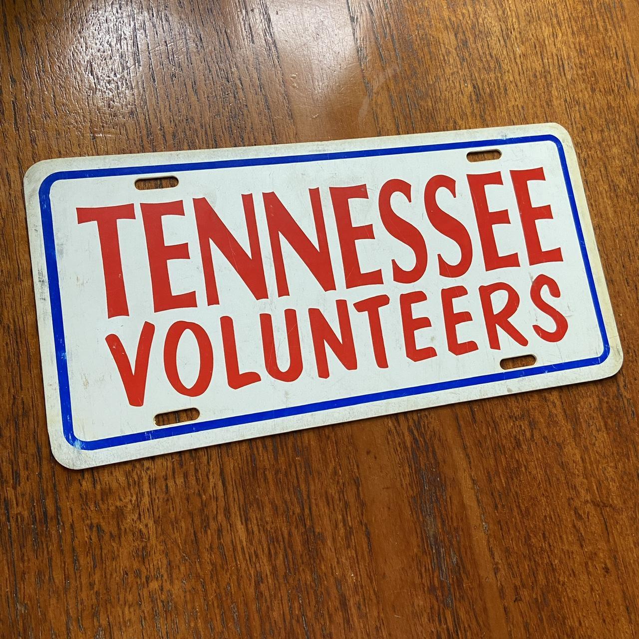 Vintage 80s USA Tennessee Volunteers American license plate