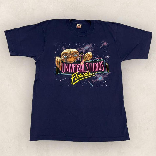 Vintage 90s USA Universal Studios Florida ET extra terrestrial film movie graphic t-shirt