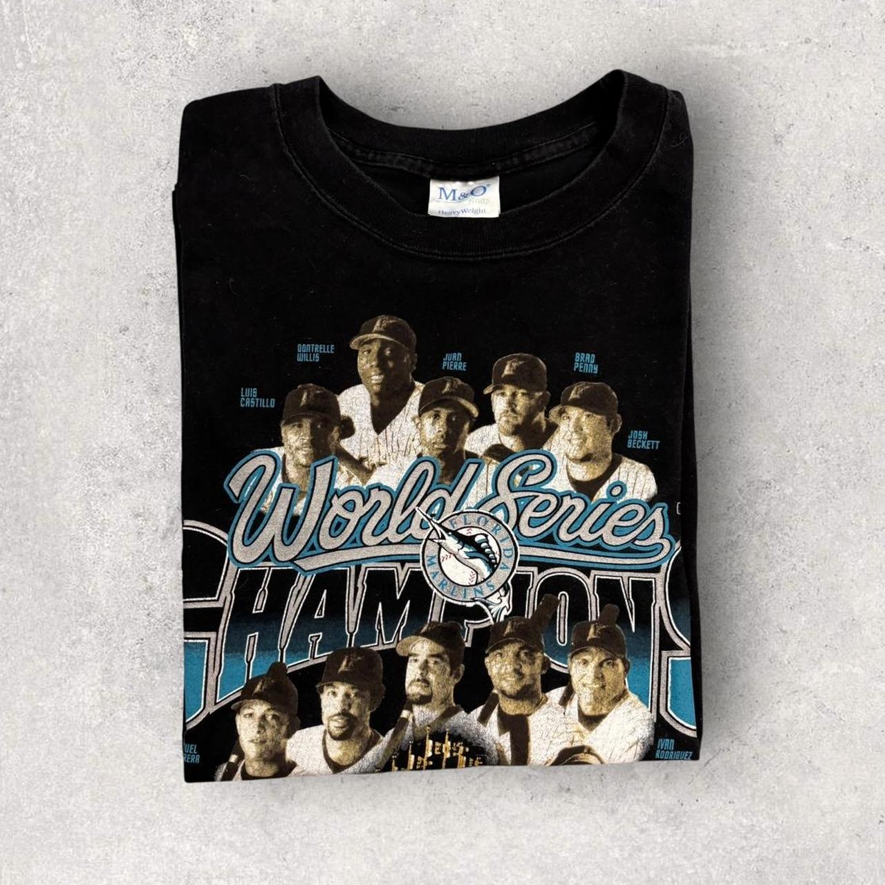 Vintage Y2K Florida Marlins MLB World Series Champions 2003 graphic t-shirt