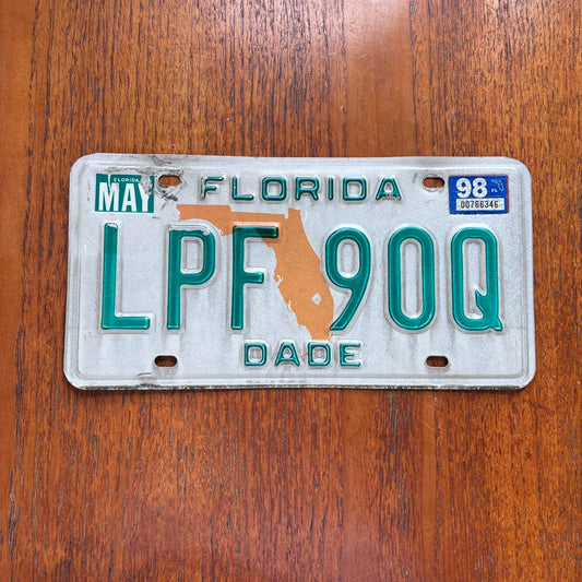 Vintage 90s USA Florida state American license plate