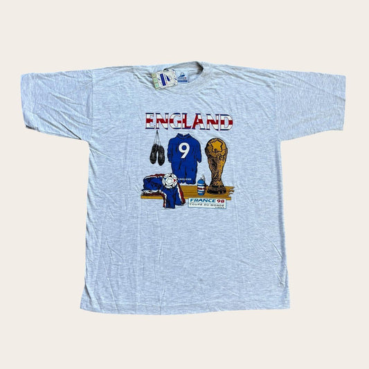 Vintage France 98 World Cup football tournament team England t-shirt