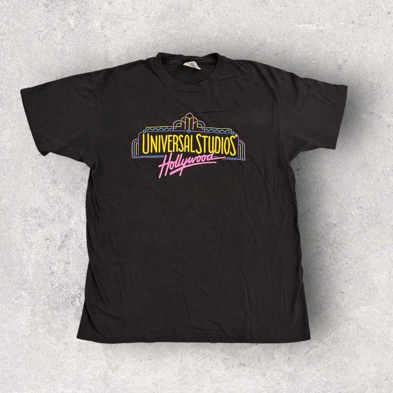 Vintage 90s USA Universal Studios Hollywood theme park Los Angeles graphic t-shirt