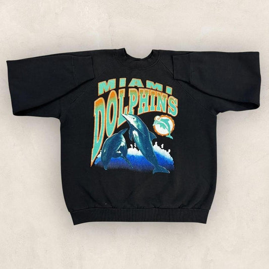 Vintage 90s USA Miami Dolphins Florida NFL American Football graphic sweatshirt