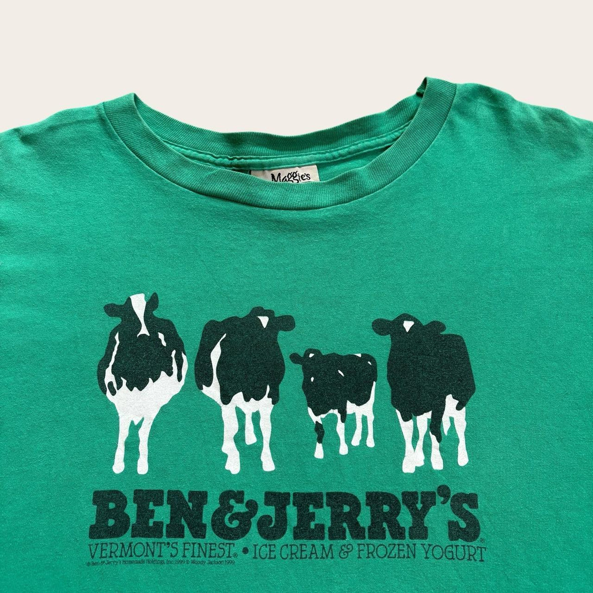 Vintage 90s USA Ben & Jerry’s ice cream Vermont cows t-shirt