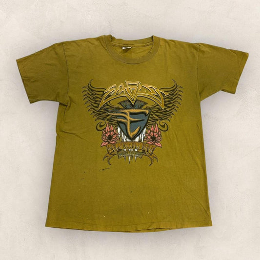 Vintage 90s USA The Eagles hells freezes over world tour rock music band t-shirt
