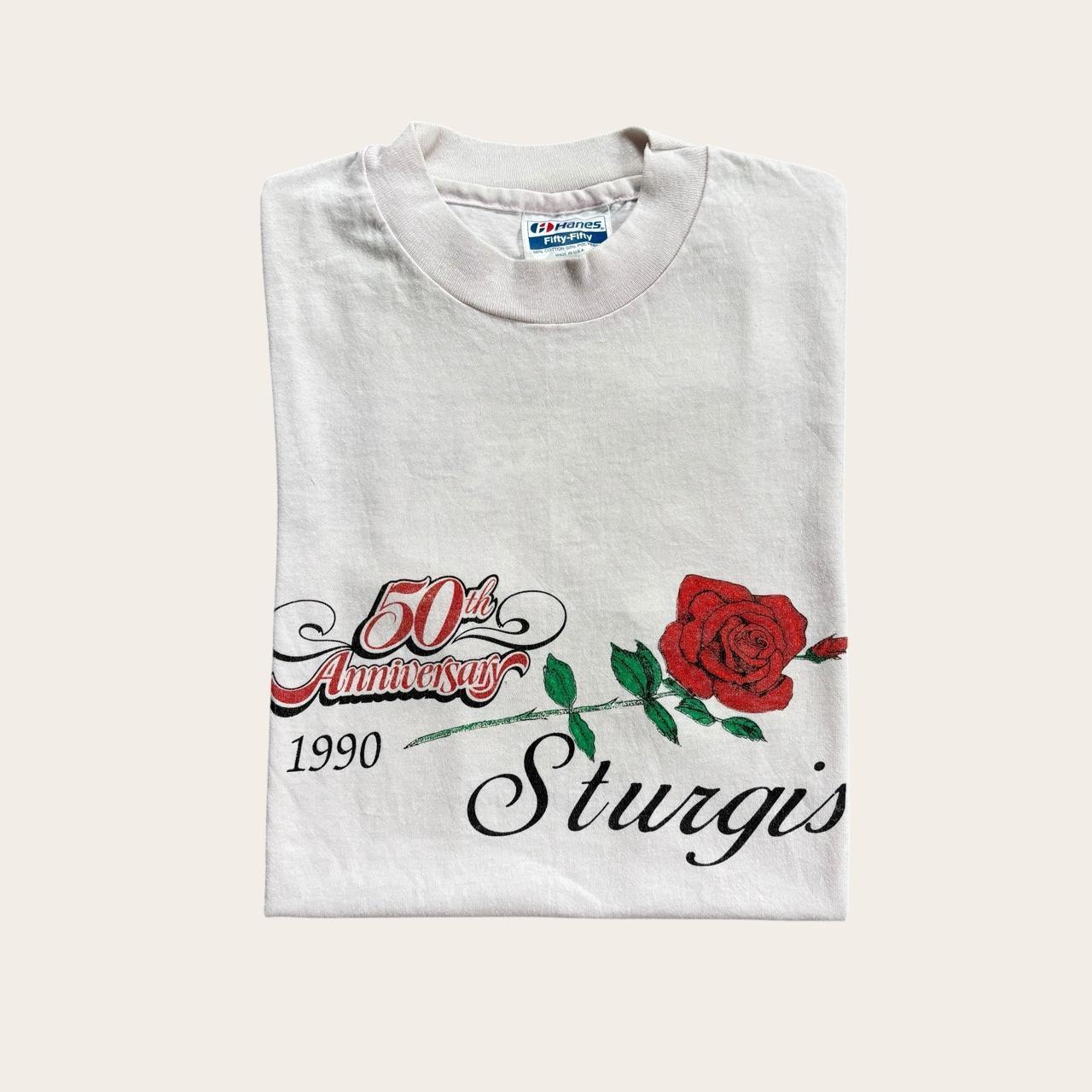 Vintage 90s USA Sturgis motorcycles 50th anniversary South Dakota t-shirt