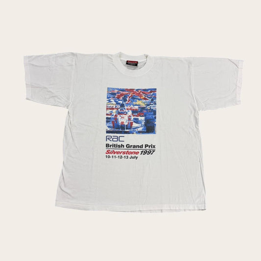 Vintage Formula One British Grand Prix 97 Silverstone motorsport racing t-shirt