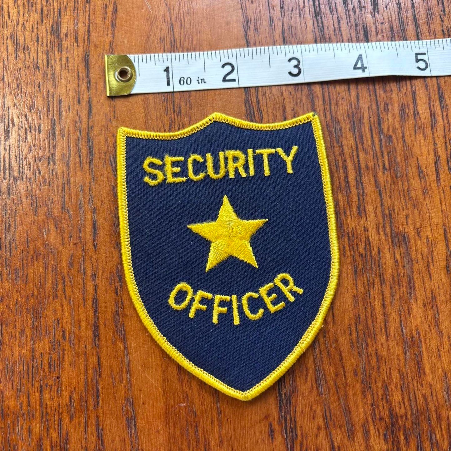 Vintage 90s USA security officer embroidered patch