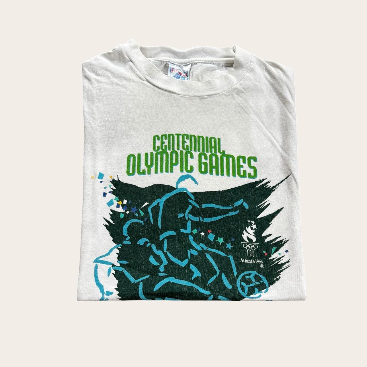 Vintage 90s USA Atlanta Olympics ‘96 summer games soccer t-shirt