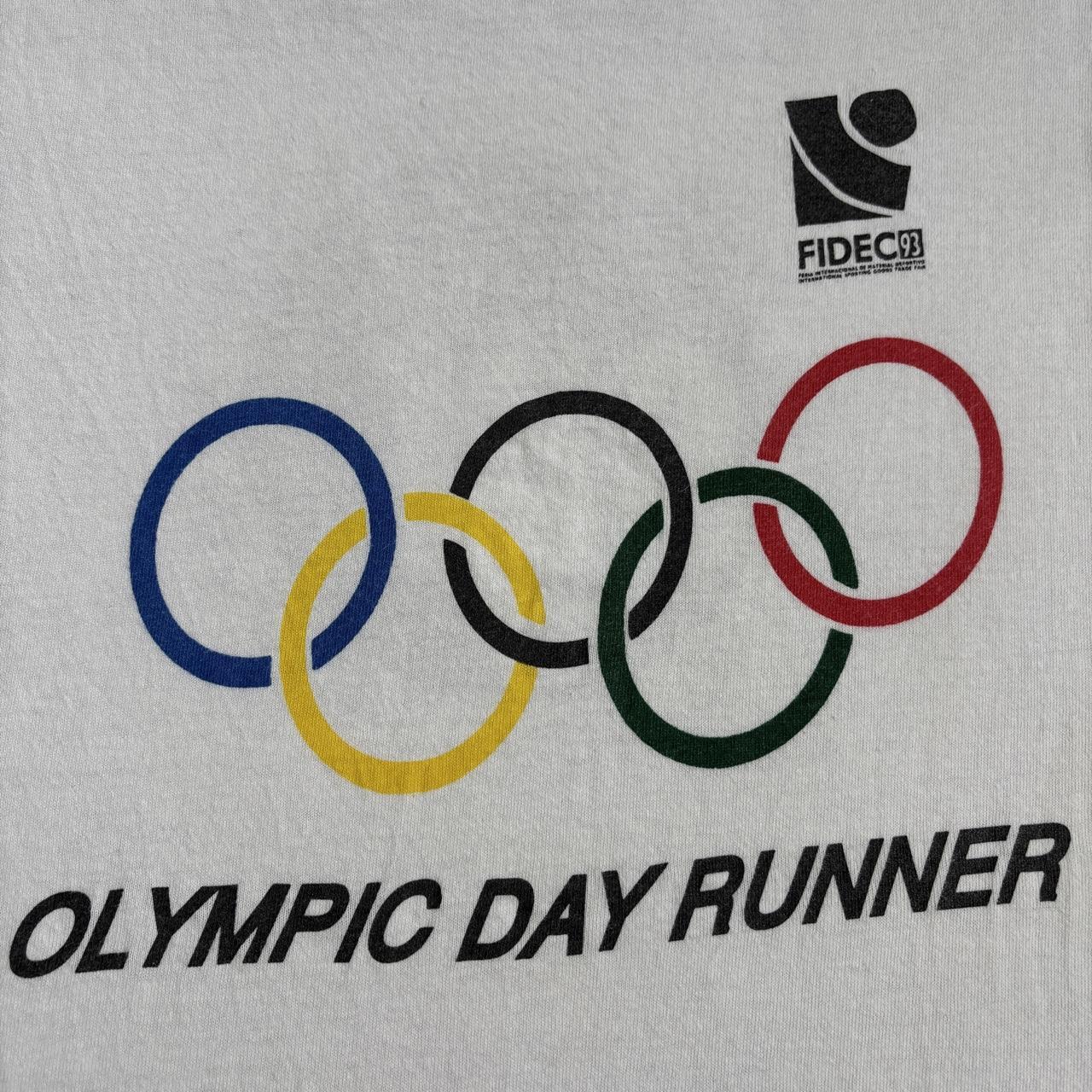 Vintage USA Olympic day runner sporting goods trade fair ‘93 athletics t-shirt