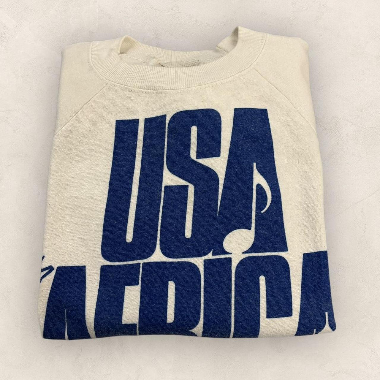 Vintage 80s USA United Support of Artists for Africa graphic sweatshirt