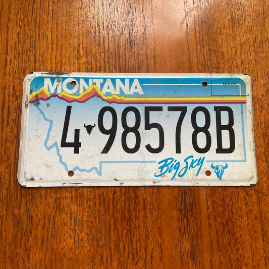 Vintage 2000s USA Montana Big sky country American license plate