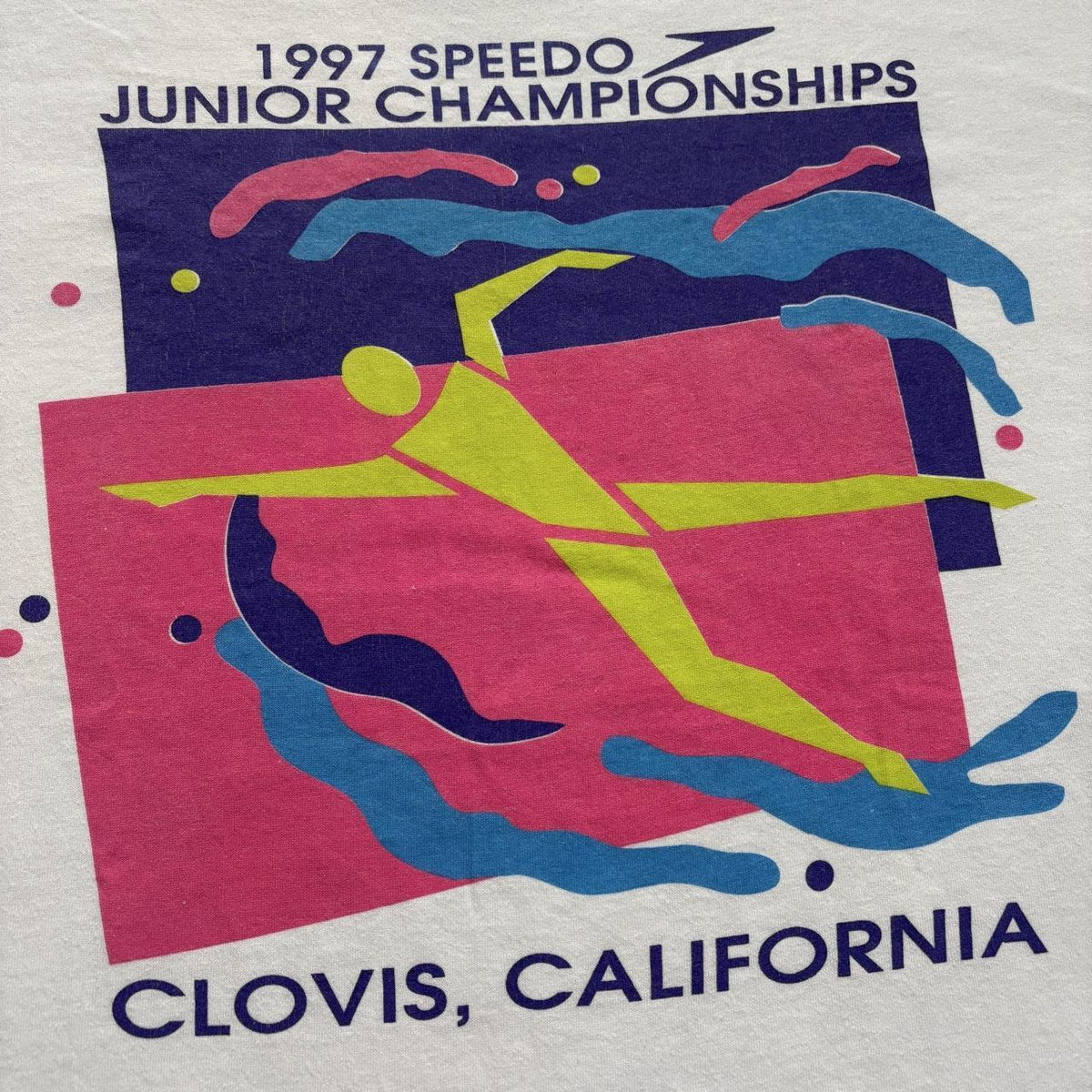 Vintage 90s USA Speedo junior swimming championships California t-shirt