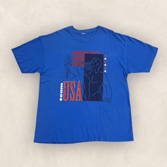 Vintage 90s Team USA Olympics athletics summer games graphic t-shirt