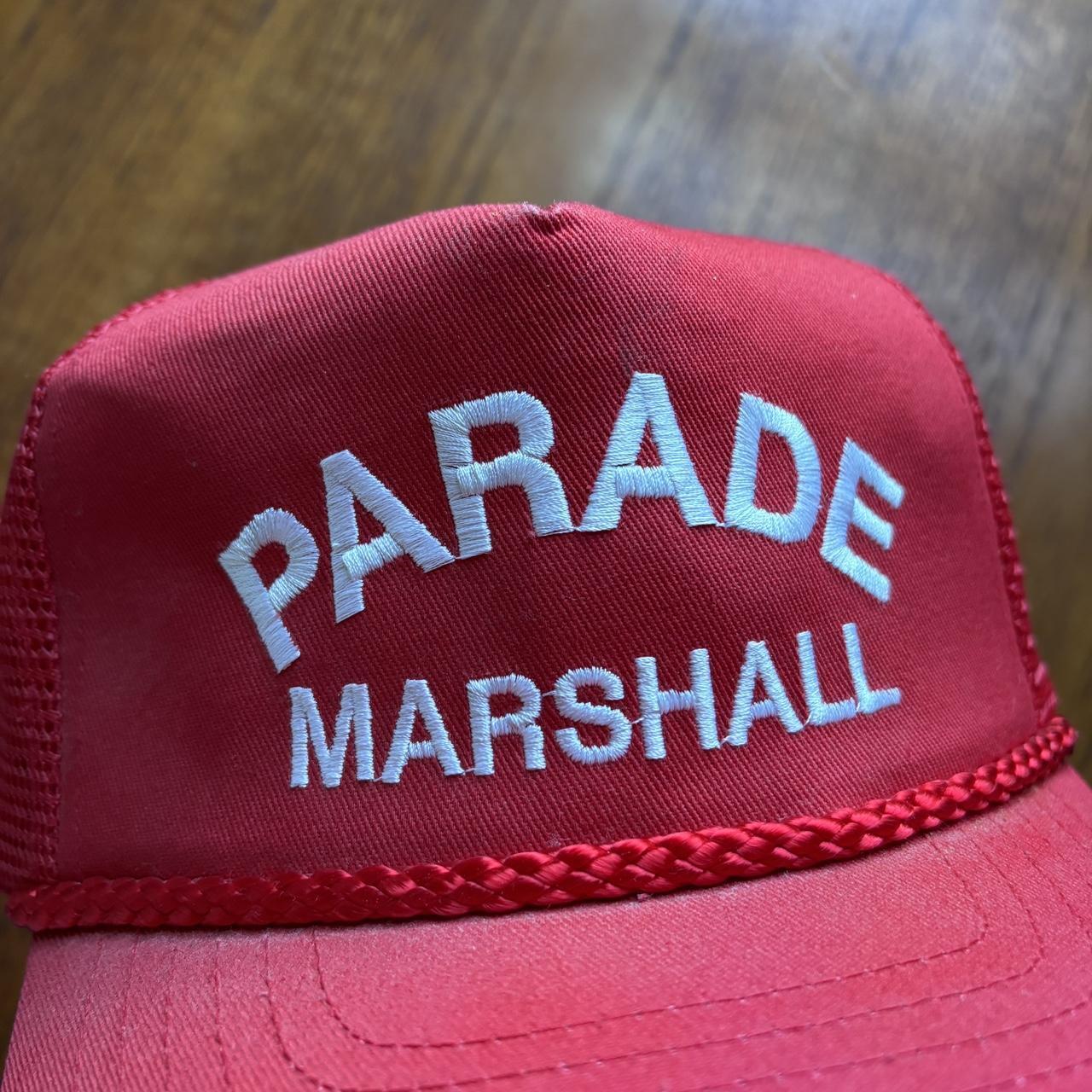 Vintage 90s USA parade marshal trucker cap