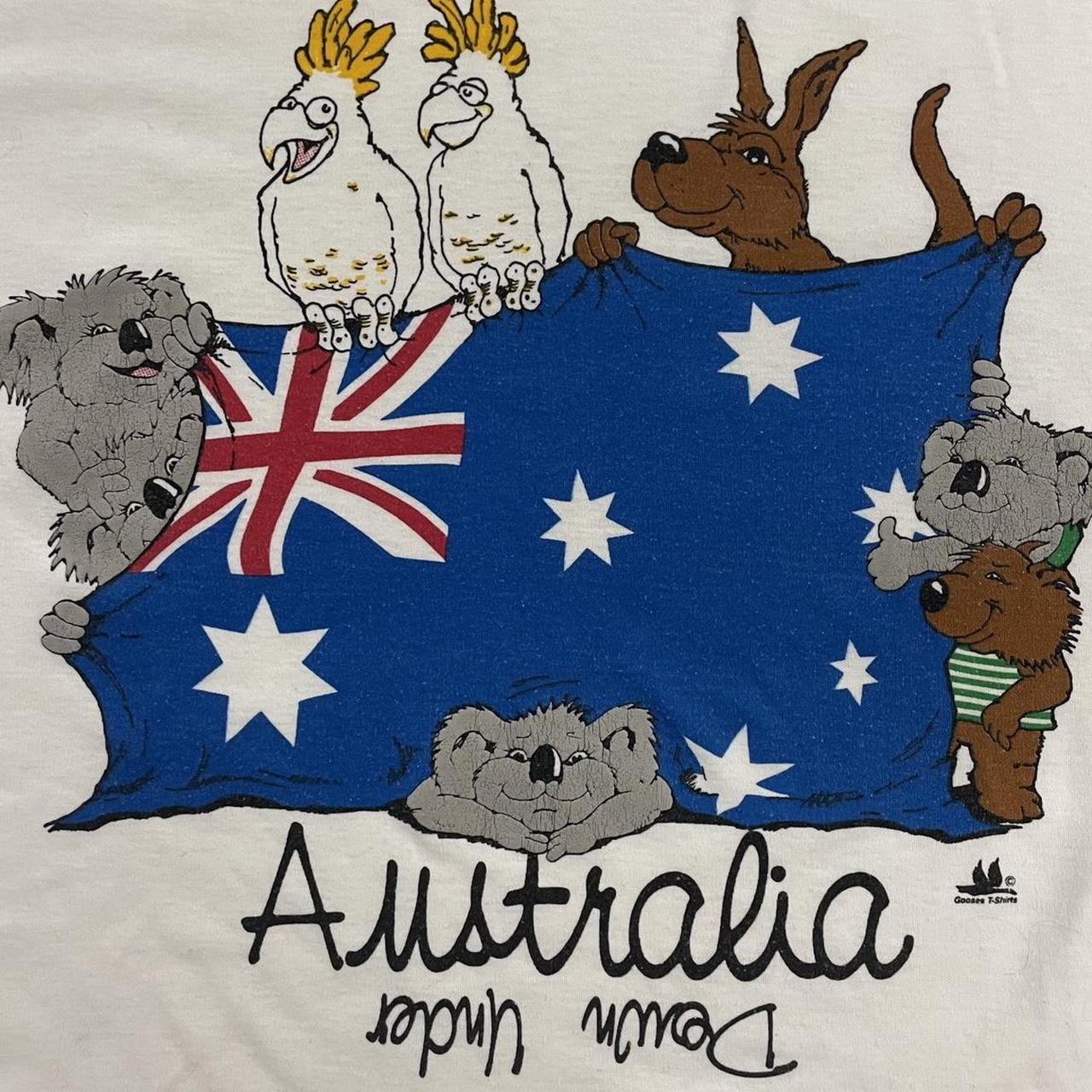 Vintage 90s Australia down under kangaroo koala nature wildlife graphic t-shirt