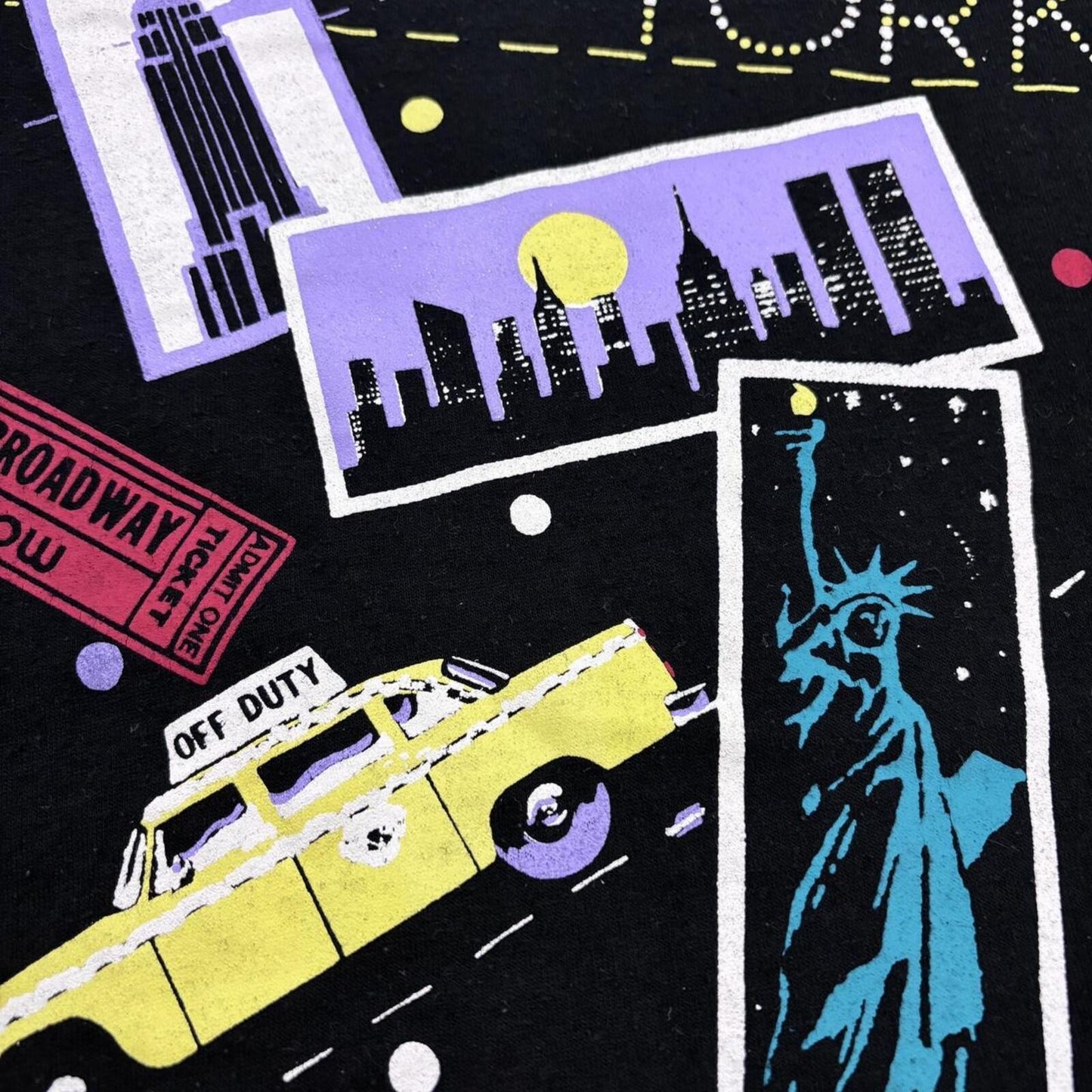 Vintage 90s USA New York City landmarks tourist t-shirt