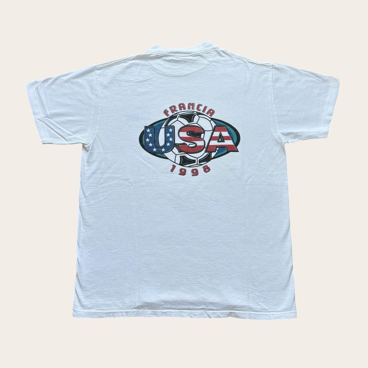 Vintage France 98 World Cup football tournament team team USA t-shirt