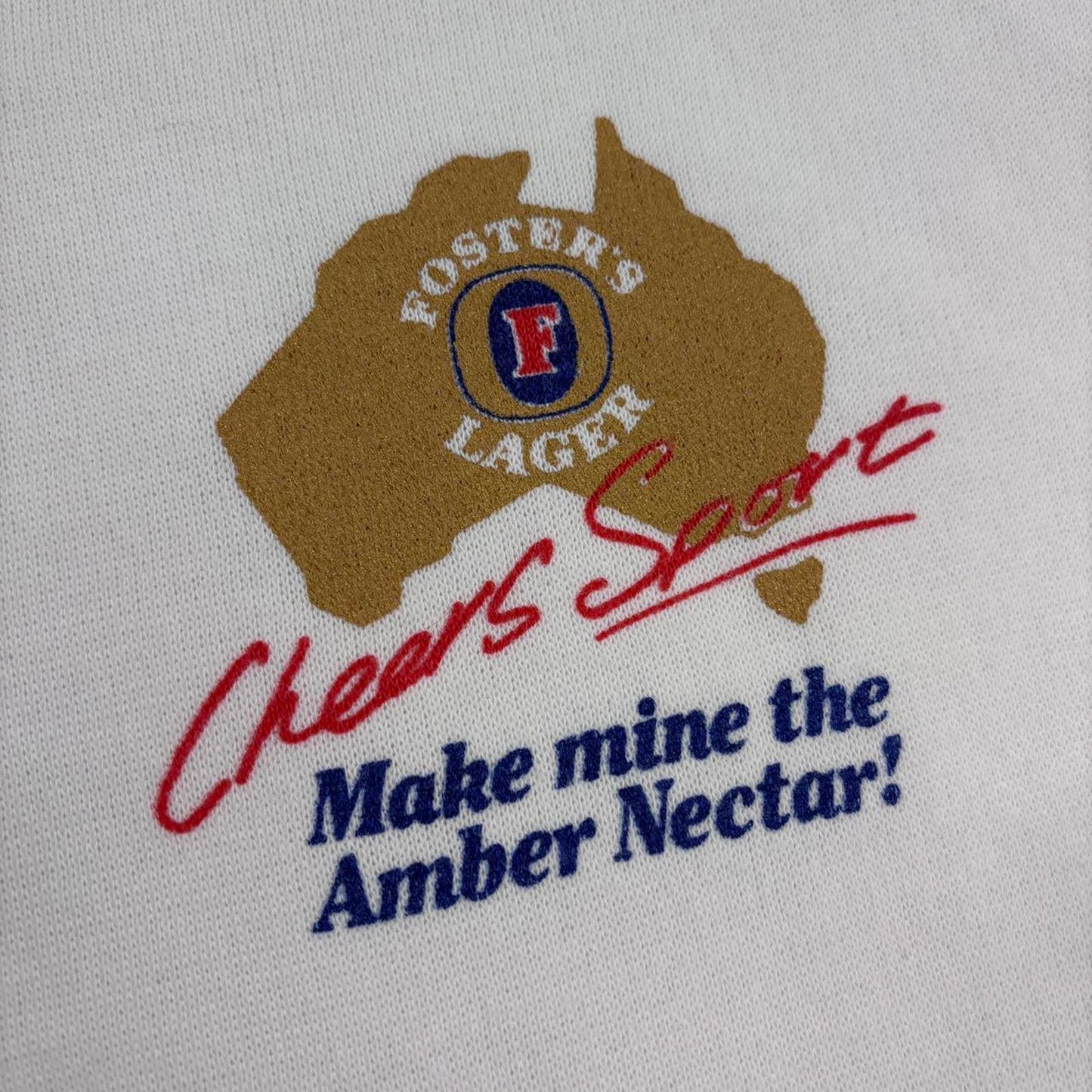 Vintage 90s Australia Fosters lager beer promotional sweatshirt
