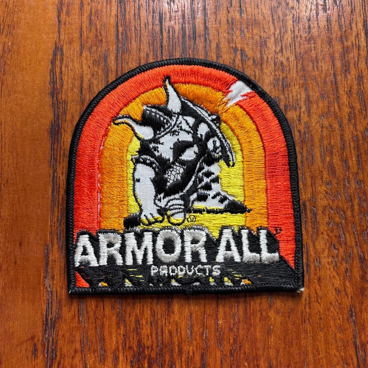 Vintage 90s USA Armor All products automobile protection embroidered patch