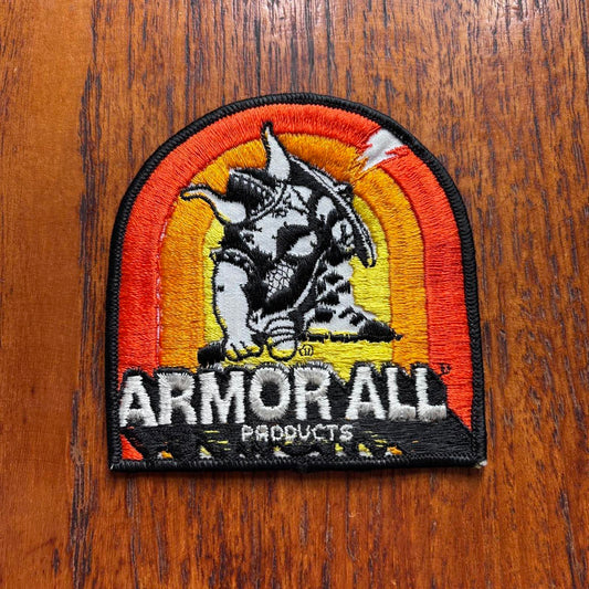 Vintage 90s USA Armor All products automobile protection embroidered patch