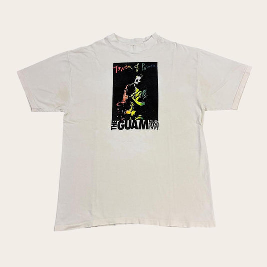 Vintage 90s USA Tower of Power R&B funk Guam Music Festival band t-shirt