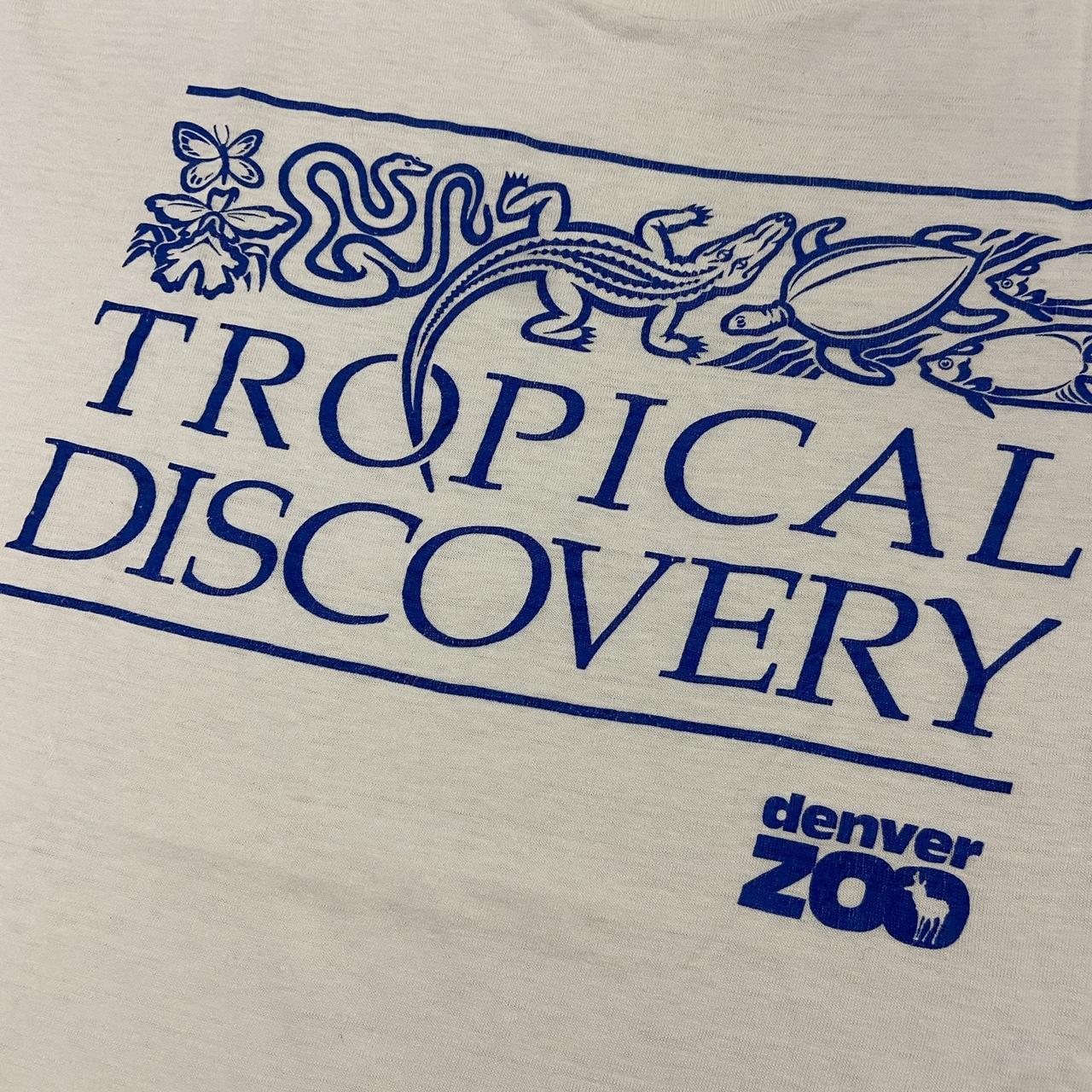 Vintage 90s USA Denver Zoo tropical discovery nature wildlife graphic t-shirt