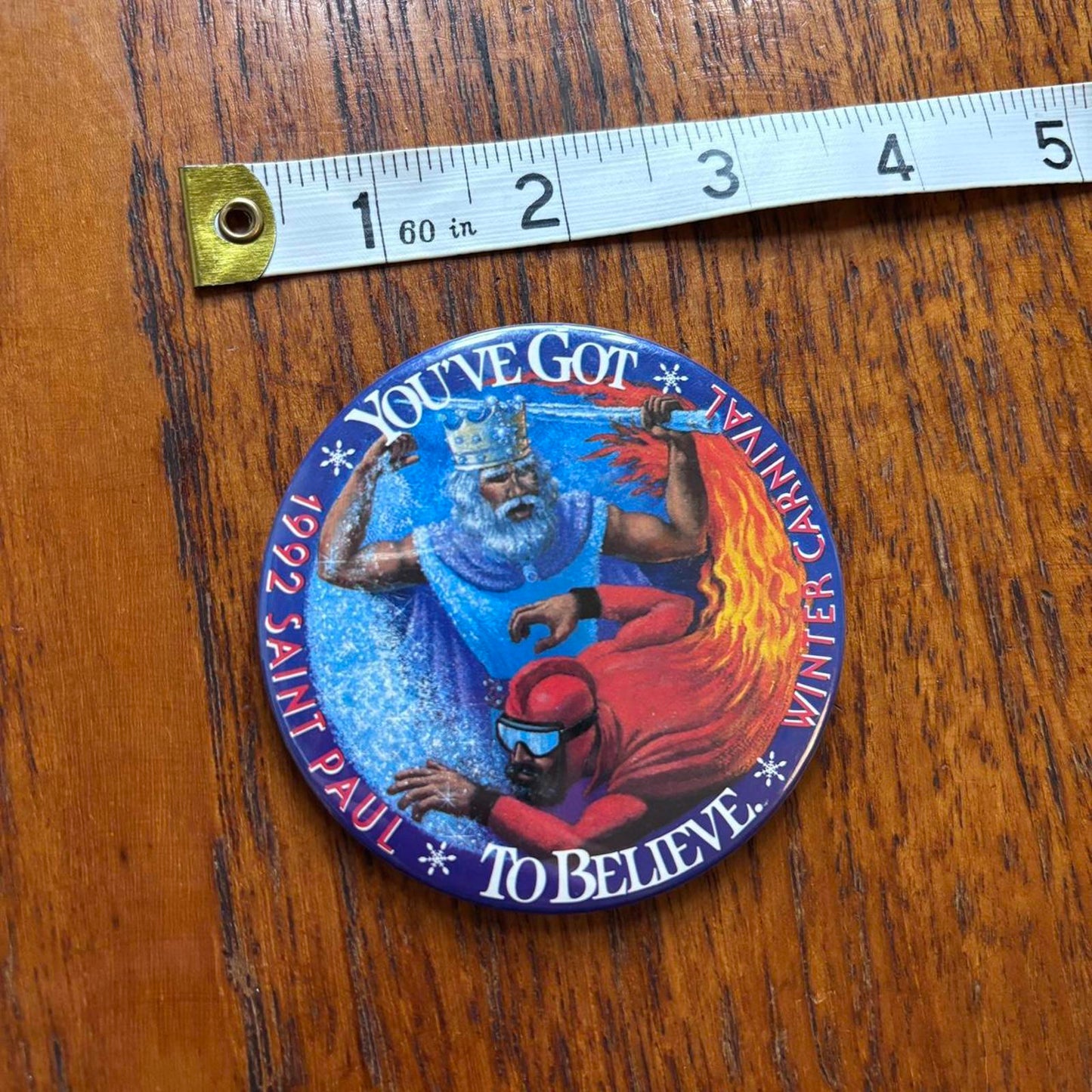 Vintage 90s USA Saint Paul winter Carnival Minnesota pin badge