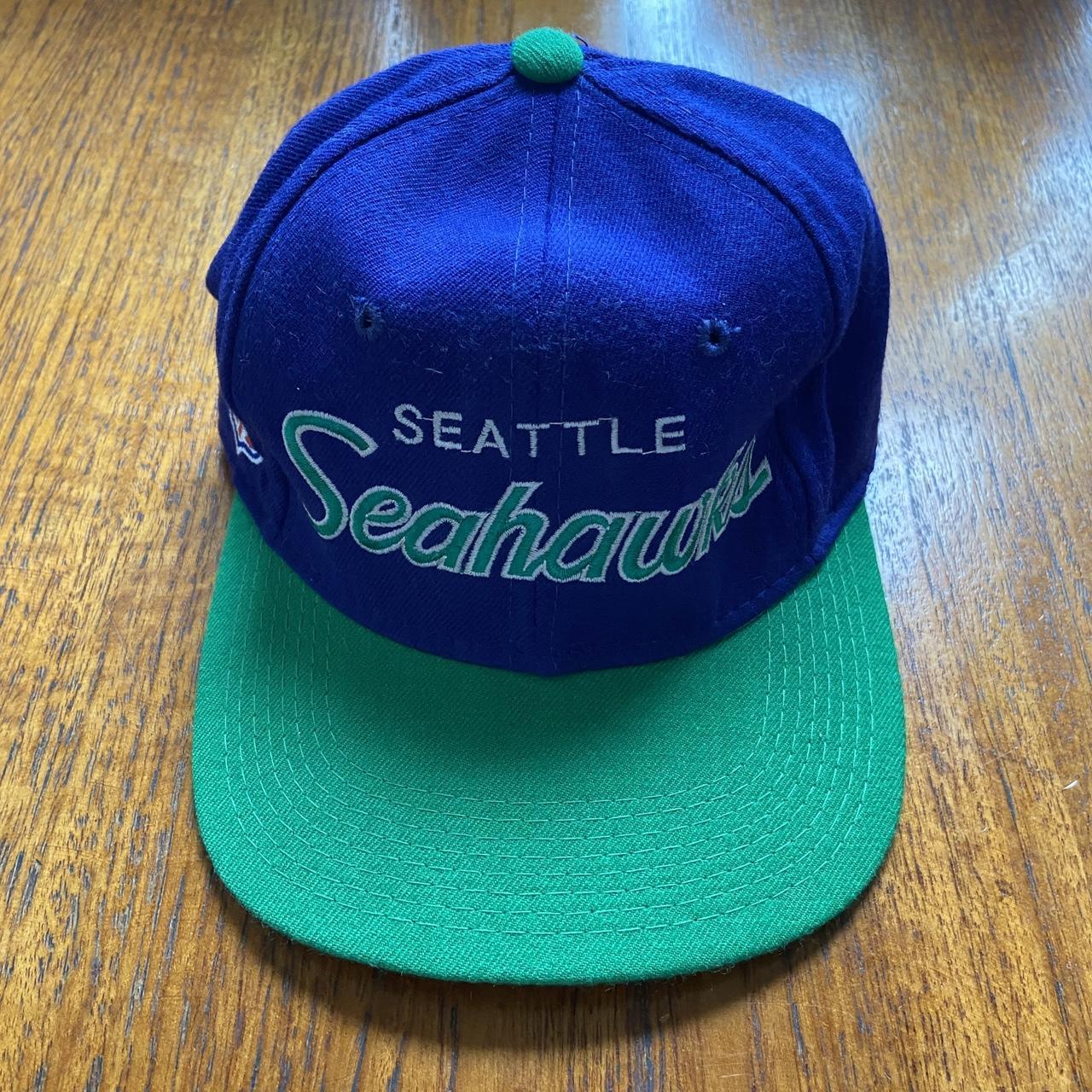 Vintage 90s USA Seattle Seahawks NFL American Football Washington promotional graphic cap