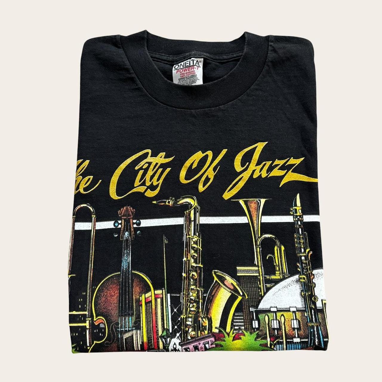 Vintage Y2K New Orleans the city of jazz Louisiana souvenir t-shirt