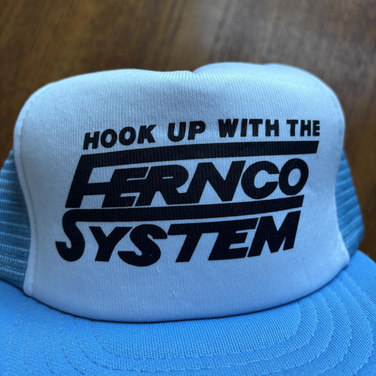 Vintage 90s USA Fernco System plumbing construction workwear trucker cap